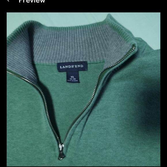 Land's End quarter zip sweater. XL - Picture 11 of 11